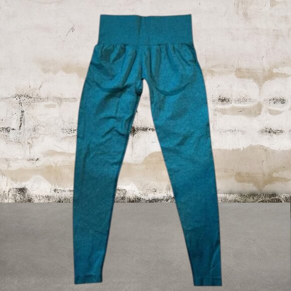 Heathered Green Women's Leggings Size Medium - Picture 1 of 2